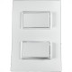 Kit C/5 - Conjunto Ilumi Vivaz Branco Com Placa 2 Simples... Kit C/5 - Conjunto Ilumi Vivaz Branco Com Placa 2 Simples...
