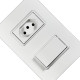 Conjunto Ilumi Vivaz Branco Com Placa 1 Simples + Tomada 10A. - 78200