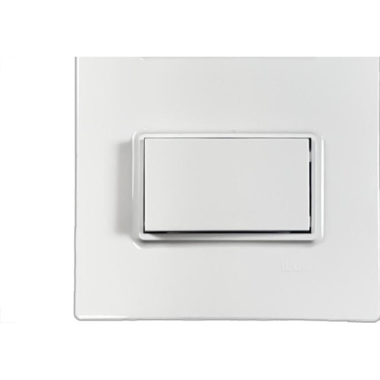 Conjunto Ilumi Vivaz Branco Com Placa 1 Simples + Tomada 10A. - 78200