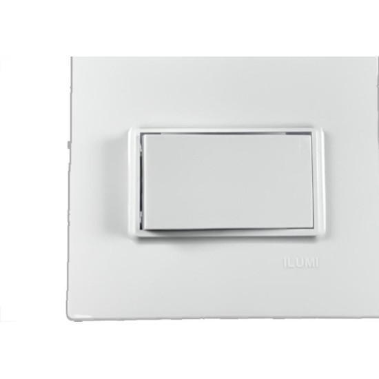 Conjunto Ilumi Vivaz Branco Com Placa 1 Simples + 1 Paralelo 10A. - 7823 Conjunto Ilumi Vivaz Branco Com Placa 1 Simples + 1 Paralelo 10A. - 7823