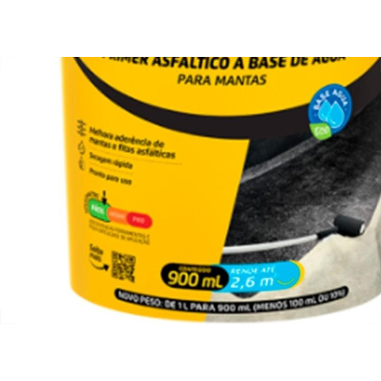 Primer Asfaltico Otto Vedacit Base De Agua Para Mantas 900Ml Primer Asfaltico Otto Vedacit Base De Agua Para Mantas 900Ml