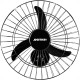 Ventilador Parede Ventisol 50Cm. Monta Facil 6 Pas Preto 127V. Ventilador Parede Ventisol 50Cm. Monta Facil 6 Pas Preto 127V.