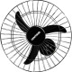 Ventilador Parede Ventisol 50Cm. Monta Facil 6 Pas Preto 127V. Ventilador Parede Ventisol 50Cm. Monta Facil 6 Pas Preto 127V.