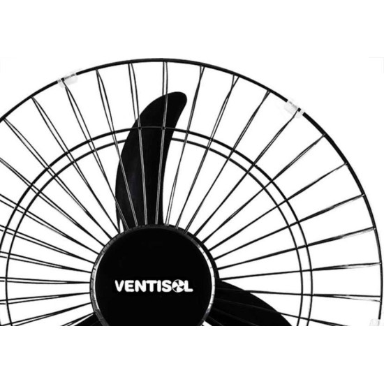 Ventilador Parede Ventisol 50Cm. Monta Facil 6 Pas Preto 220V. Ventilador Parede Ventisol 50Cm. Monta Facil 6 Pas Preto 220V.