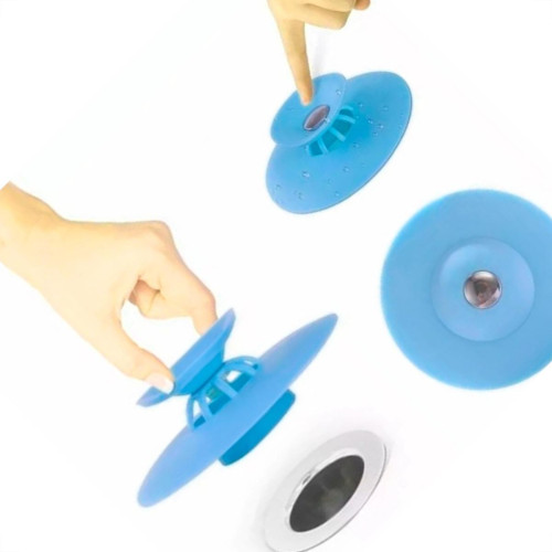 Tampa De Silicone Para Pias E Ralos Flex Drain 10Cm X 4,1Cm X 3,6Cm Redondo - Gh057 Tampa De Silicone Para Pias E Ralos Flex Drain 10Cm X 4,1Cm X 3,6Cm Redondo - Gh057