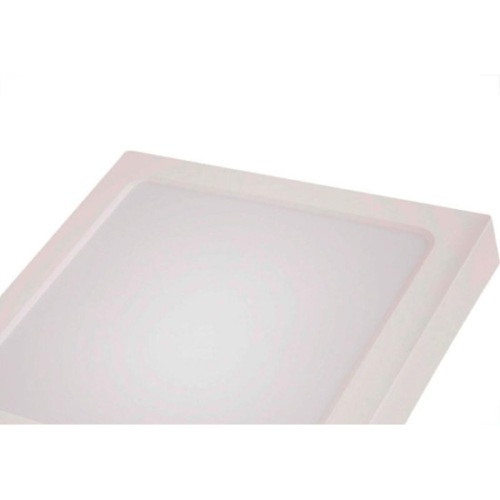 Plafon Led Sobrepor Tramontina Quadrado 18W. 1250Lm. 6500K. Bivolt Branco