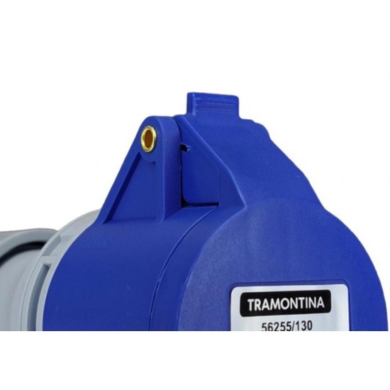 Acoplamento Industrial Tramontina 2 Polos+Terra 220V. 16A. - 56255/130