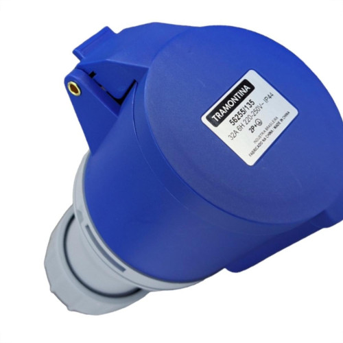 Acoplamento Industrial Femea Tramontina 2 Polos+Terra 220V. A 250V. 32A. - 56255/135 Acoplamento Industrial Femea Tramontina 2 Polos+Terra 220V. A 250V. 32A. - 56255/135