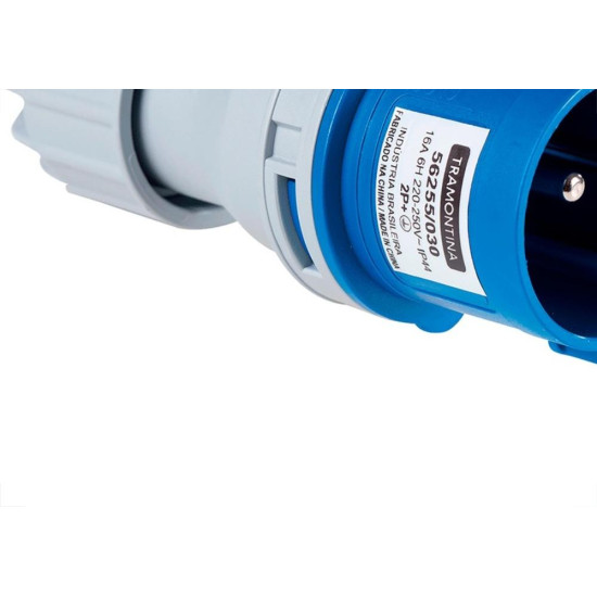 Acoplamento Industrial Macho Tramontina 2 Polos+Terra 220V. A 250V. 16A. 56255/030 Acoplamento Industrial Macho Tramontina 2 Polos+Terra 220V. A 250V. 16A. 56255/030
