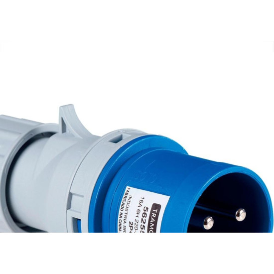 Acoplamento Industrial Macho Tramontina 2 Polos+Terra 220V. A 250V. 16A. 56255/030 Acoplamento Industrial Macho Tramontina 2 Polos+Terra 220V. A 250V. 16A. 56255/030