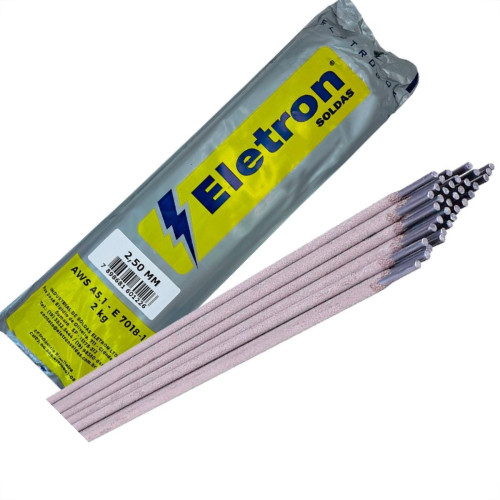 Eletrodo Eletron E-7018-1 - 2,5Mm - Caixa - Kit C/2 Kilos Eletrodo Eletron E-7018-1 - 2,5Mm - Caixa - Kit C/2 Kilos