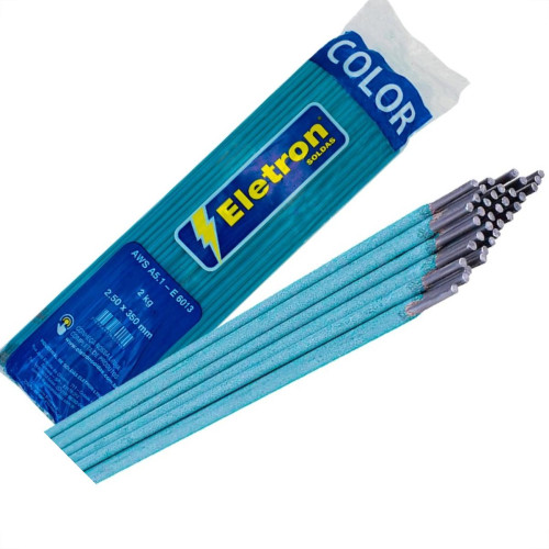 Eletrodo Eletron Carbono E-6013 - Azul 2,50Mm - Caixa - Kit C/2 Kilos Eletrodo Eletron Carbono E-6013 - Azul 2,50Mm - Caixa - Kit C/2 Kilos