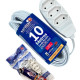 Extensao Naticon Paralela 2 Polos 0,75Mm Branca -10M Extensao Naticon Paralela 2 Polos 0,75Mm Branca -10M