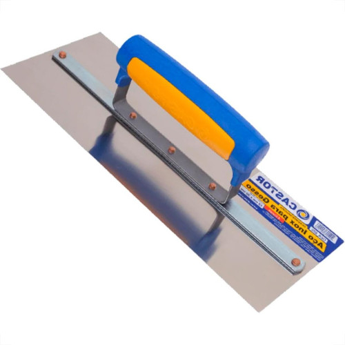 Desempenadeira Aco Inox Castor Lisa 12 X 30Cm Para Gesso - 222