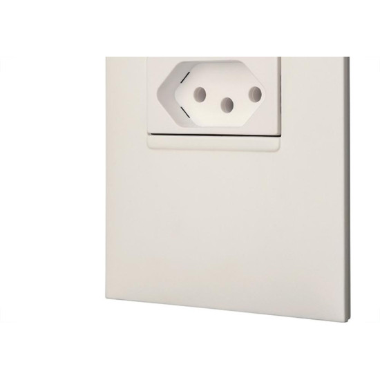 Conjunto Pial Plus+ Branco Com Placa 1 Tomada 20A. - 615081Bc Conjunto Pial Plus+ Branco Com Placa 1 Tomada 20A. - 615081Bc