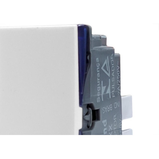 Modulo Pial Plus+ 1 Simples 10A. Branco - 611010Bc Modulo Pial Plus+ 1 Simples 10A. Branco - 611010Bc