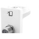 Modulo Pial Plus+ 1 Tomada Coaxial Branca - 615030Bc