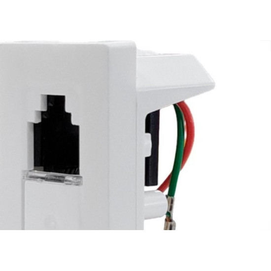 Modulo Pial Plus+ 1 Tomada Rj11 - 2 Fios Branco - 615011Bc Modulo Pial Plus+ 1 Tomada Rj11 - 2 Fios Branco - 615011Bc