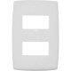 Placa Pial Plus+ Branca 4X2 - 2 Modulos Separados - 618506Bc