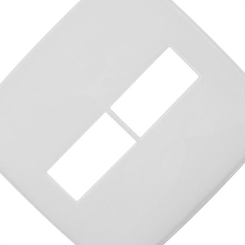 Placa Pial Plus+ Branca 4X4 - 1 Modulo Horizontal + 1 Modulo Horizontal - 618511 Placa Pial Plus+ Branca 4X4 - 1 Modulo Horizontal + 1 Modulo Horizontal - 618511