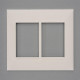 Placa Pial Plus+ Branca 4X4 - 3 Modulos + 3 Modulos Horizontais - 618516