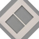 Placa Pial Plus+ Branca 4X4 - 3 Modulos + 3 Modulos Horizontais - 618516