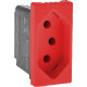 Modulo Pial Plus+ 1 Tomada 20A. Vermelha Borne Parafuso - 615079Vm Modulo Pial Plus+ 1 Tomada 20A. Vermelha Borne Parafuso - 615079Vm