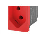 Modulo Pial Plus+ 1 Tomada 20A. Vermelha Borne Parafuso - 615079Vm Modulo Pial Plus+ 1 Tomada 20A. Vermelha Borne Parafuso - 615079Vm