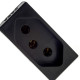 Modulo Pial Plus+ 1 Tomada 10A. Borne Automatico Preta - 615038Pt Modulo Pial Plus+ 1 Tomada 10A. Borne Automatico Preta - 615038Pt