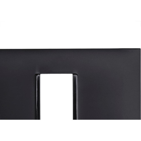 Placa Pial Plus+ Preta 4X2 - 1 Modulo Horizontal - 618501Pt Placa Pial Plus+ Preta 4X2 - 1 Modulo Horizontal - 618501Pt