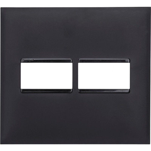 Placa Pial Plus+ Preta 4X4 - 1 Modulo + 1 Modulo Horizontal Placa Pial Plus+ Preta 4X4 - 1 Modulo + 1 Modulo Horizontal
