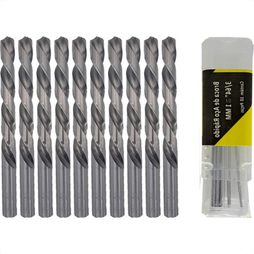 Broca Aco Rapido Thompson 1,0Mm-3/64'' - 1318 - Kit C/10 Pecas Broca Aco Rapido Thompson 1,0Mm-3/64'' - 1318 - Kit C/10 Pecas