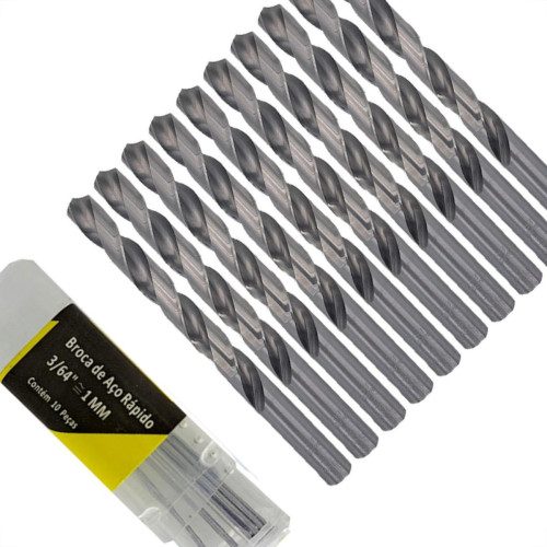 Broca Aco Rapido Thompson 1,0Mm-3/64'' - 1318 - Kit C/10 Pecas Broca Aco Rapido Thompson 1,0Mm-3/64'' - 1318 - Kit C/10 Pecas
