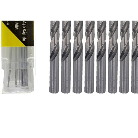 Broca Aco Rapido Thompson 1,0Mm-3/64'' - 1318 - Kit C/10 Pecas Broca Aco Rapido Thompson 1,0Mm-3/64'' - 1318 - Kit C/10 Pecas