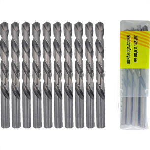 Broca Aco Rapido Thompson 6,0Mm-15/64'' - 1330 - Kit C/10 Pecas