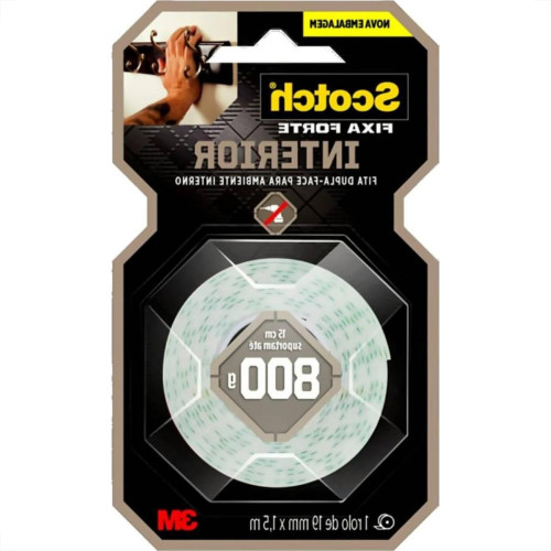 Fita Dupla Face 3M Fixa Forte Espuma 19Mm X1,5M - 800G