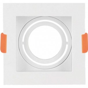 Spot Para Lampada Dicroica Black+Decker Decor Quadrado Mr16 Branco - Bds3-0007