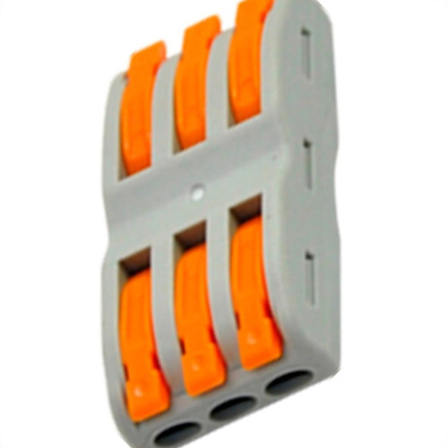 Conector Jng Emenda 3Polos-4Mm Ubc-52-03 - 16028 - Kit C/5 Pecas Conector Jng Emenda 3Polos-4Mm Ubc-52-03 - 16028 - Kit C/5 Pecas