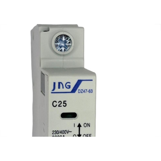 Disjuntor Jng ''Din'' Unipolar 12077 - 25A. C Disjuntor Jng ''Din'' Unipolar 12077 - 25A. C