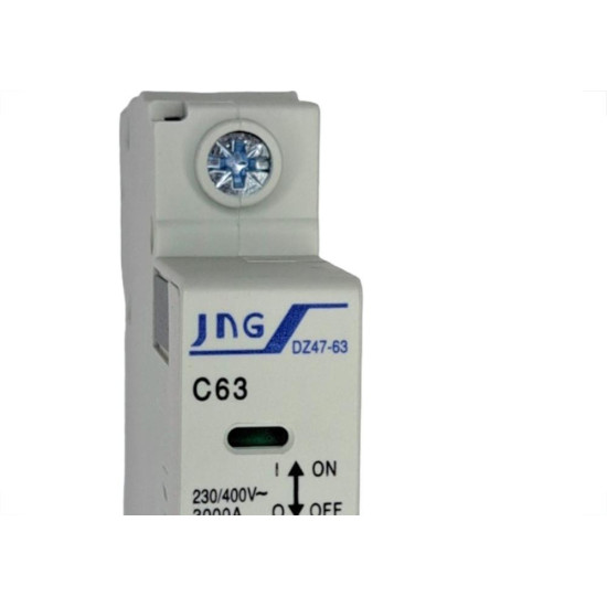 Disjuntor Jng ''Din'' Unipolar 12081 - 63A. C