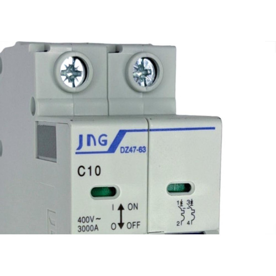 Disjuntor Jng ''Din'' Bipolar 12087 - 10A. C Disjuntor Jng ''Din'' Bipolar 12087 - 10A. C