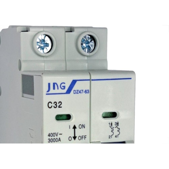 Disjuntor Jng ''Din'' Bipolar 12091 - 32A. C Disjuntor Jng ''Din'' Bipolar 12091 - 32A. C