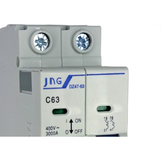 Disjuntor Jng ''Din'' Bipolar 12094 - 63A. C