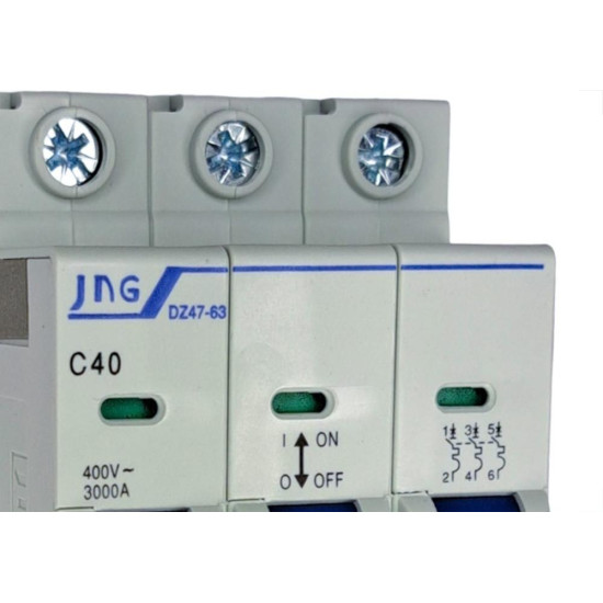 Disjuntor Jng ''Din'' Tripolar 12105 - 40A. C