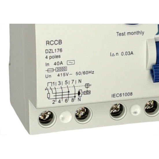 Dispositivo Dr ''Fuga'' Jng 12151 - 4 Polos - 40A.