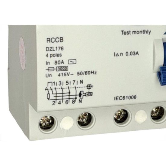 Dispositivo Dr ''Fuga'' Jng 12153 - 4 Polos - 80A.