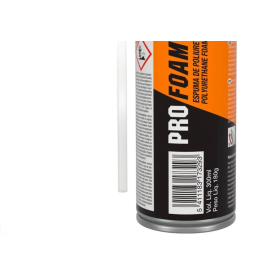 Espuma Poliuretano Soudal Pro Foam 180 - 300Ml/180G. Espuma Poliuretano Soudal Pro Foam 180 - 300Ml/180G.