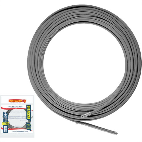 Passa Fio Nylon Megatron Com Cabo Aco 15M Passa Fio Nylon Megatron Com Cabo Aco 15M