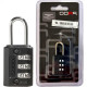 Cadeado Para Mala Pado 3 Segredos Zamac 25Mm Preto - 5202161 Cadeado Para Mala Pado 3 Segredos Zamac 25Mm Preto - 5202161