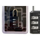 Cadeado Para Mala Pado 3 Segredos Zamac 25Mm Preto - 5202161 Cadeado Para Mala Pado 3 Segredos Zamac 25Mm Preto - 5202161